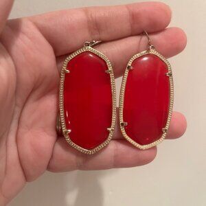 Kendra Scott Red Earrings